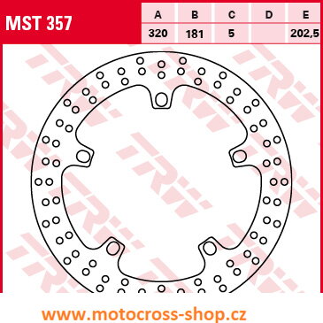 Brzdový kotouč BMW F 800 GT /13-, S 1000 / R / RR / XR /09-, R 1100 S /99-05/, R 1150 R / RS / RT /00-06/, K 1200 LT / GT / S /99-09/, K 1300 GT / R / S /09-15/, K 1600 GT / GTL /11-