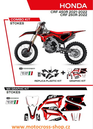 Sada plastů HONDA CRF 250R /22/; CRF 450 /21-22/